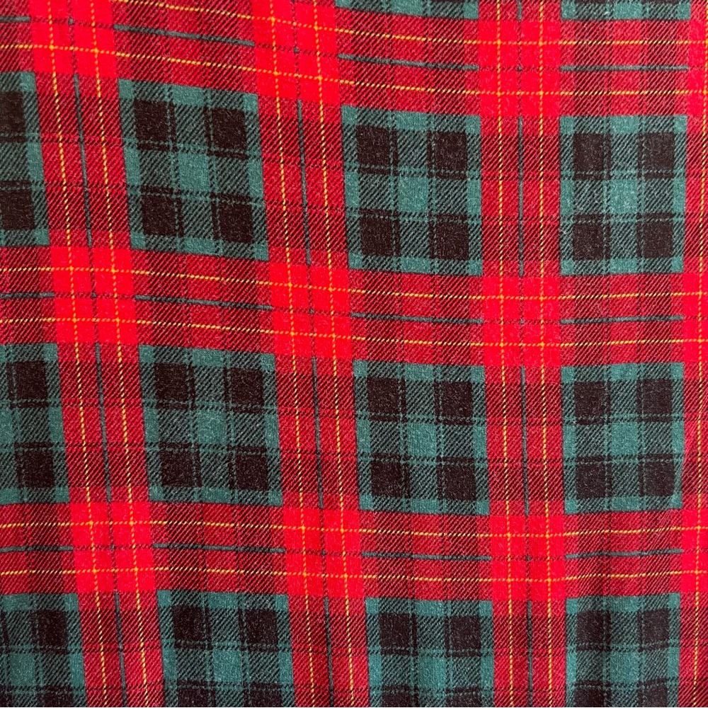 Little Sleepies Men’s Christmas Bamboo Plaid Red Green Pajama Shirt‎ Size Large - Picture 7 of 10